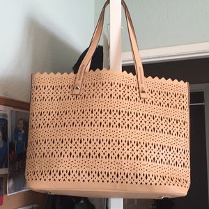 Stella and Dot Leather Tote Bag